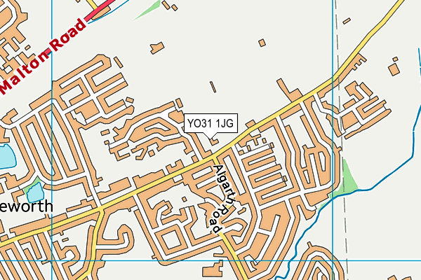 YO31 1JG map - OS VectorMap District (Ordnance Survey)