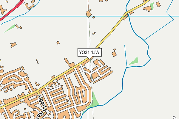 YO31 1JW map - OS VectorMap District (Ordnance Survey)