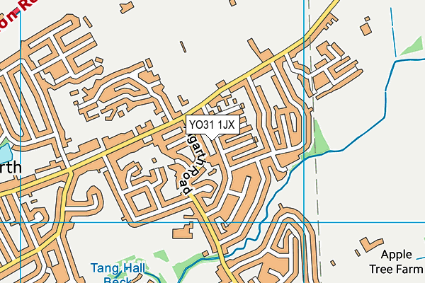 YO31 1JX map - OS VectorMap District (Ordnance Survey)