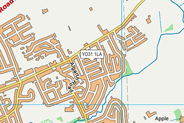 YO31 1LA map - OS VectorMap District (Ordnance Survey)