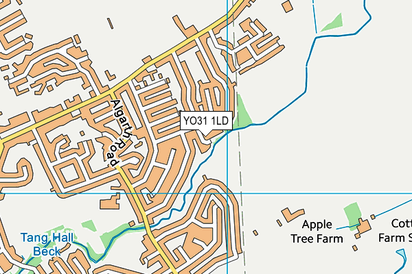 YO31 1LD map - OS VectorMap District (Ordnance Survey)