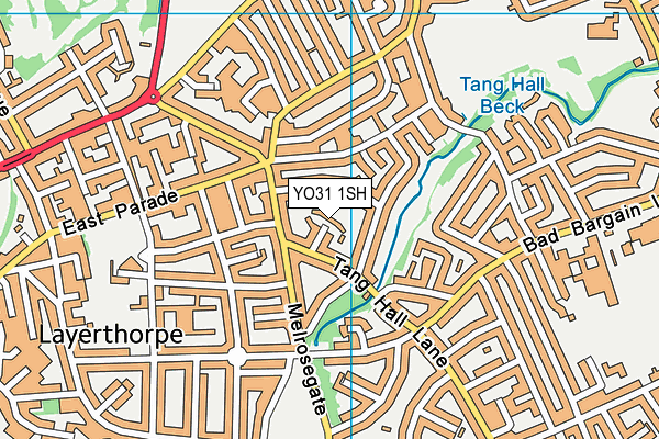 YO31 1SH map - OS VectorMap District (Ordnance Survey)