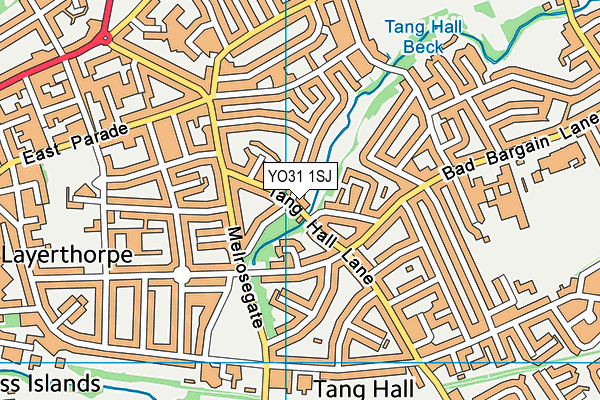 YO31 1SJ map - OS VectorMap District (Ordnance Survey)