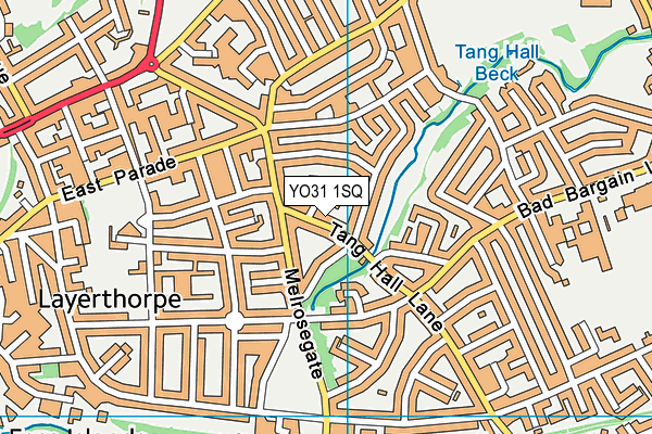 YO31 1SQ map - OS VectorMap District (Ordnance Survey)