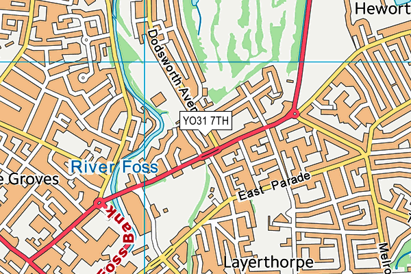 YO31 7TH map - OS VectorMap District (Ordnance Survey)