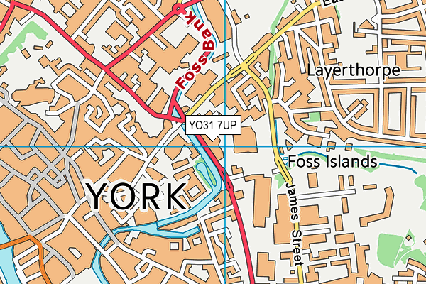 YO31 7UP map - OS VectorMap District (Ordnance Survey)