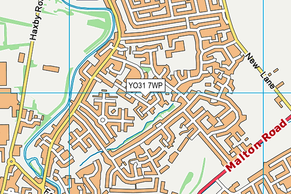 YO31 7WP map - OS VectorMap District (Ordnance Survey)