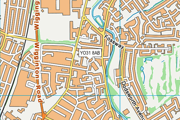 YO31 8AB map - OS VectorMap District (Ordnance Survey)