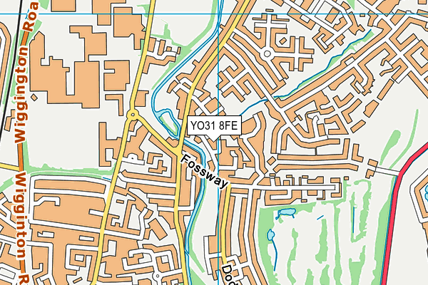 YO31 8FE map - OS VectorMap District (Ordnance Survey)