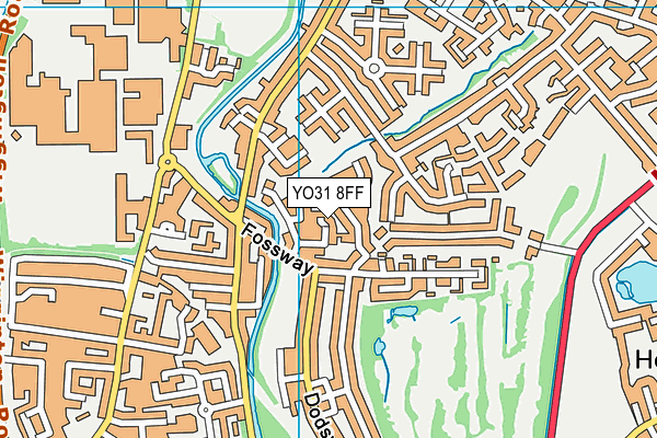 YO31 8FF map - OS VectorMap District (Ordnance Survey)