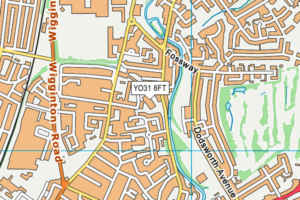 YO31 8FT map - OS VectorMap District (Ordnance Survey)