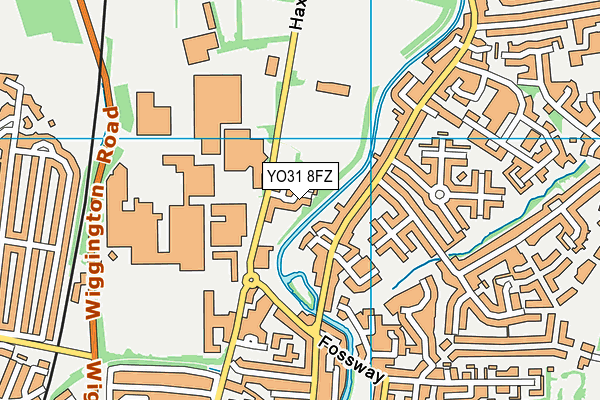 YO31 8FZ map - OS VectorMap District (Ordnance Survey)