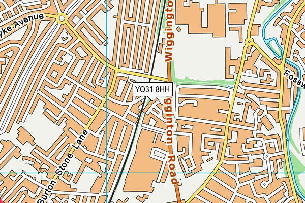 YO31 8HH map - OS VectorMap District (Ordnance Survey)