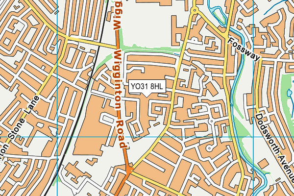 YO31 8HL map - OS VectorMap District (Ordnance Survey)