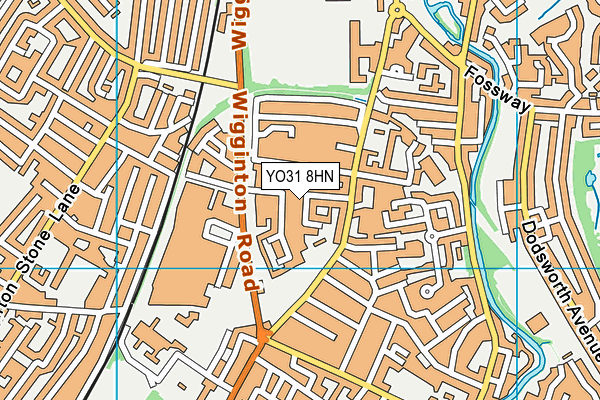 YO31 8HN map - OS VectorMap District (Ordnance Survey)