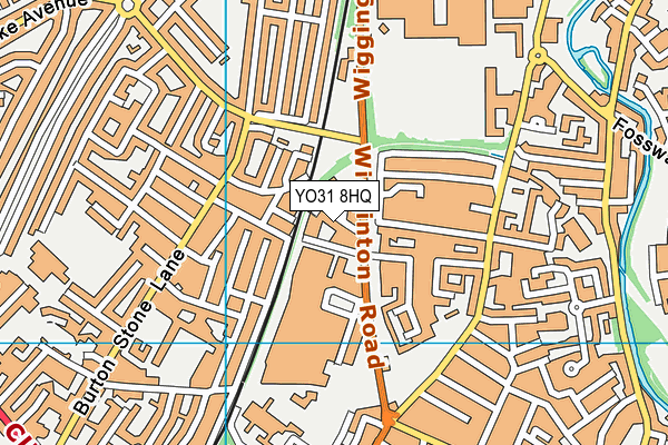 YO31 8HQ map - OS VectorMap District (Ordnance Survey)