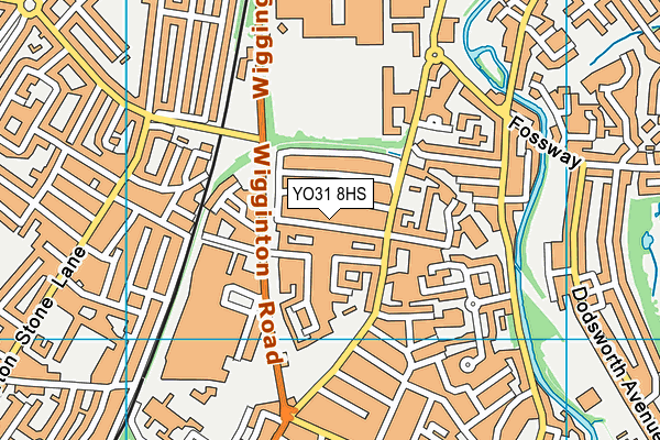 YO31 8HS map - OS VectorMap District (Ordnance Survey)