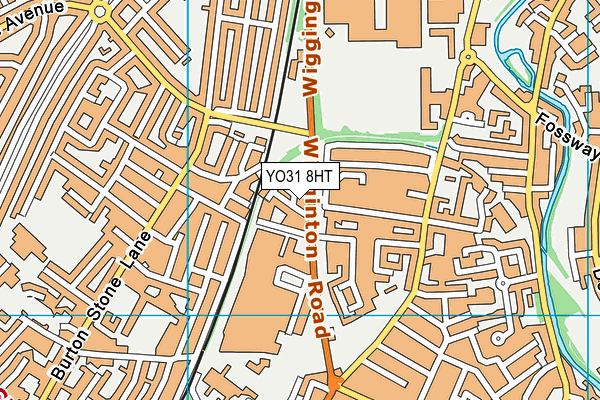 YO31 8HT map - OS VectorMap District (Ordnance Survey)