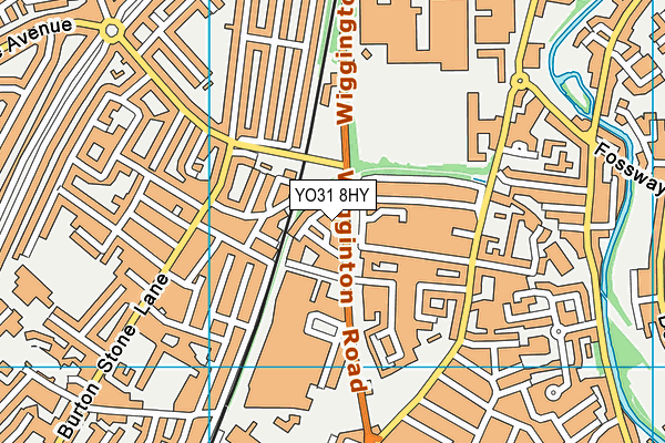 YO31 8HY map - OS VectorMap District (Ordnance Survey)