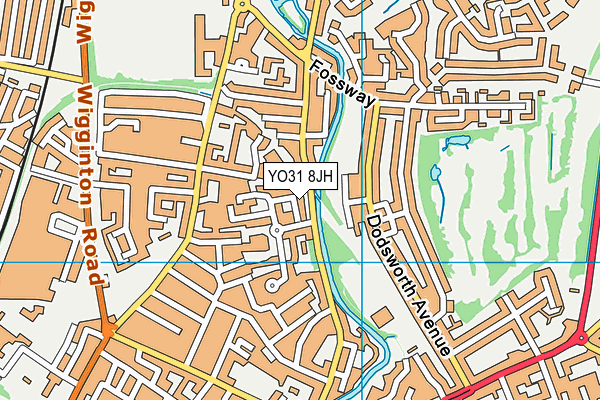 YO31 8JH map - OS VectorMap District (Ordnance Survey)