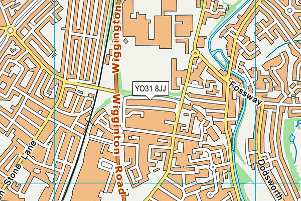 YO31 8JJ map - OS VectorMap District (Ordnance Survey)