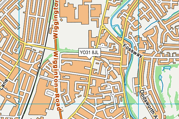 YO31 8JL map - OS VectorMap District (Ordnance Survey)