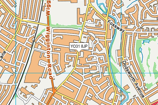 YO31 8JP map - OS VectorMap District (Ordnance Survey)