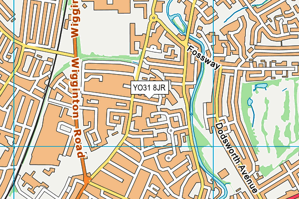 YO31 8JR map - OS VectorMap District (Ordnance Survey)