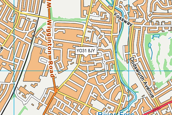 YO31 8JY map - OS VectorMap District (Ordnance Survey)