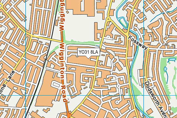 YO31 8LA map - OS VectorMap District (Ordnance Survey)