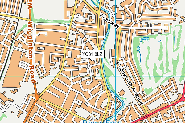 YO31 8LZ map - OS VectorMap District (Ordnance Survey)