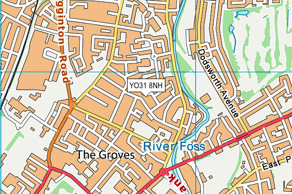 YO31 8NH map - OS VectorMap District (Ordnance Survey)