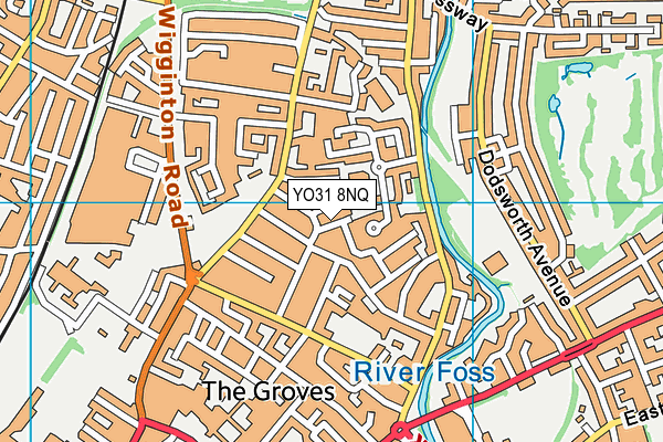 YO31 8NQ map - OS VectorMap District (Ordnance Survey)