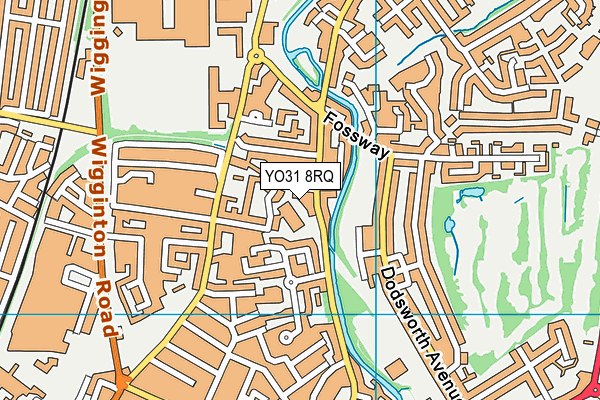 YO31 8RQ map - OS VectorMap District (Ordnance Survey)