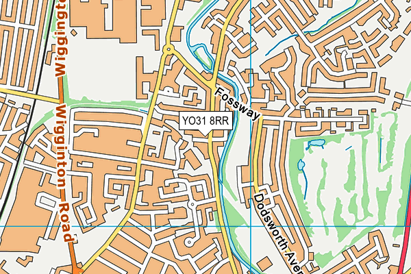 YO31 8RR map - OS VectorMap District (Ordnance Survey)