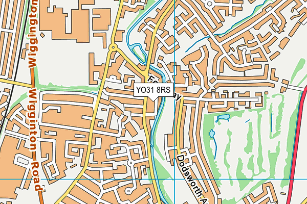 YO31 8RS map - OS VectorMap District (Ordnance Survey)