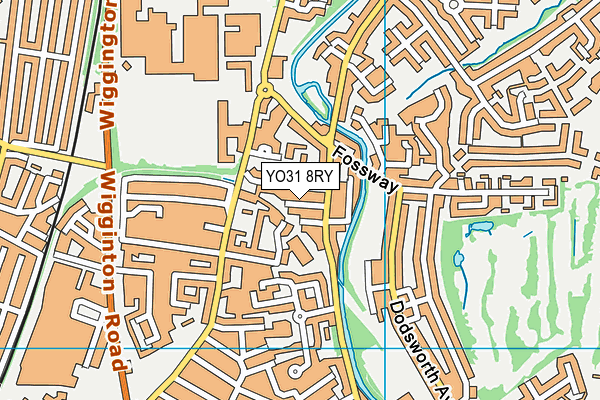 YO31 8RY map - OS VectorMap District (Ordnance Survey)