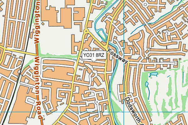 YO31 8RZ map - OS VectorMap District (Ordnance Survey)