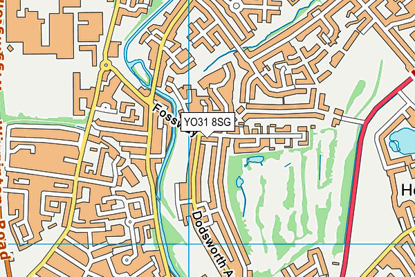 YO31 8SG map - OS VectorMap District (Ordnance Survey)