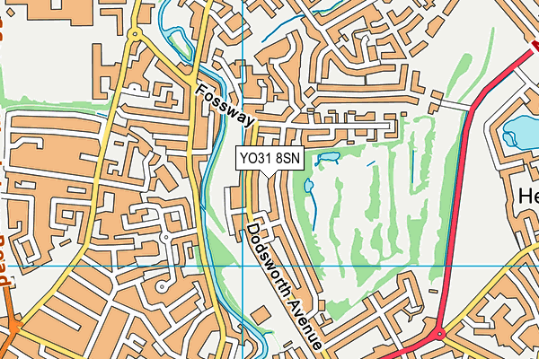 YO31 8SN map - OS VectorMap District (Ordnance Survey)