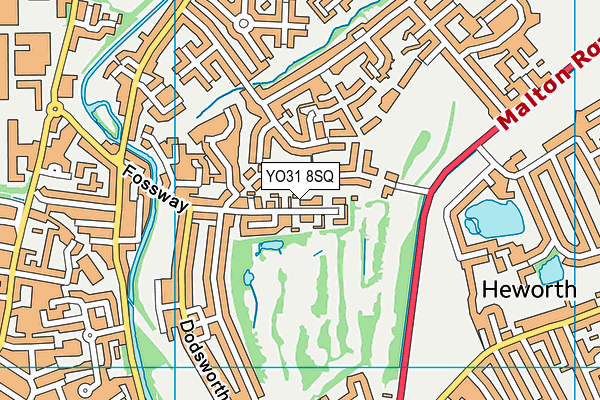 YO31 8SQ map - OS VectorMap District (Ordnance Survey)