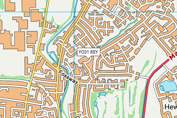 YO31 8SY map - OS VectorMap District (Ordnance Survey)