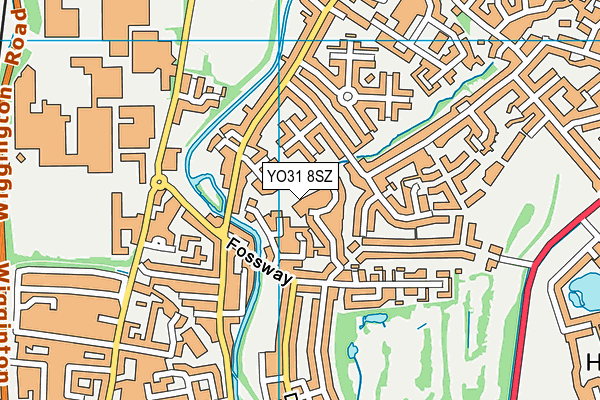 YO31 8SZ map - OS VectorMap District (Ordnance Survey)