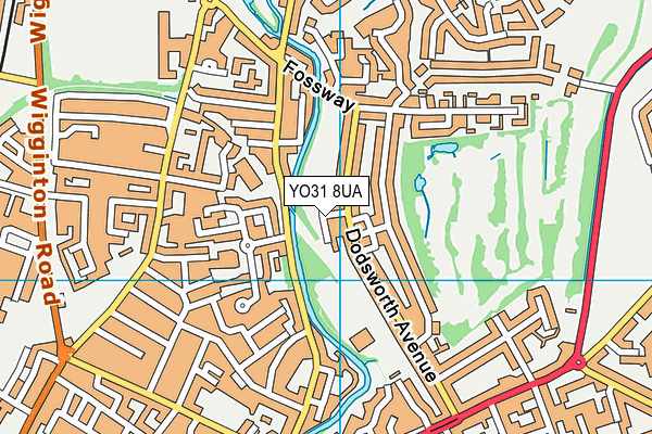 YO31 8UA map - OS VectorMap District (Ordnance Survey)