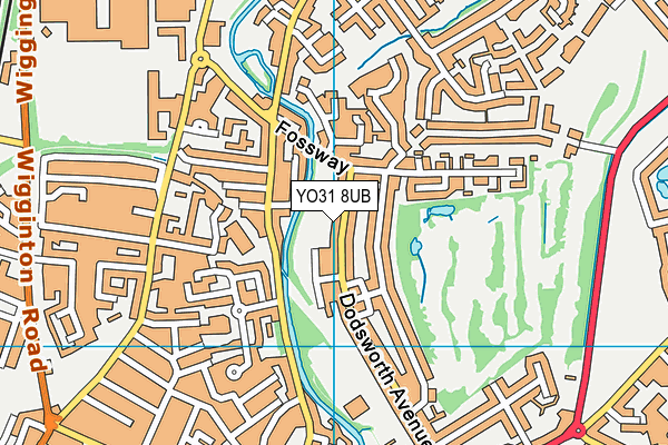 YO31 8UB map - OS VectorMap District (Ordnance Survey)