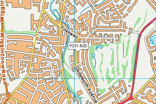 YO31 8UD map - OS VectorMap District (Ordnance Survey)