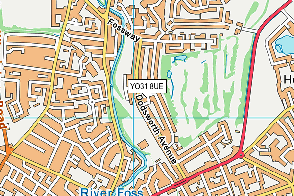 YO31 8UE map - OS VectorMap District (Ordnance Survey)