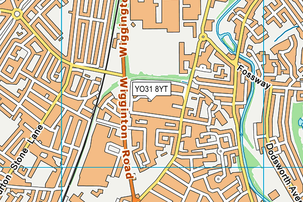 YO31 8YT map - OS VectorMap District (Ordnance Survey)