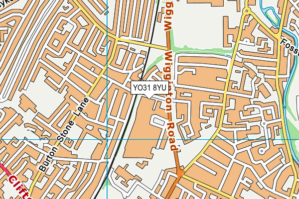 YO31 8YU map - OS VectorMap District (Ordnance Survey)