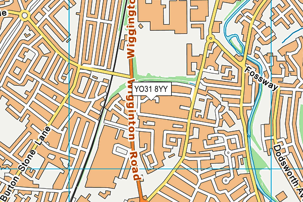 YO31 8YY map - OS VectorMap District (Ordnance Survey)